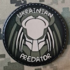 PVC шеврон Ukrainian Predator олива