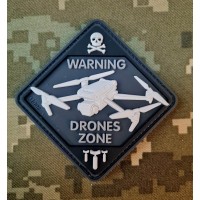 PVC шеврон Drones Zone Black