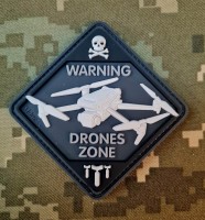 PVC шеврон Drones Zone Black