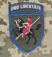 Шеврон 110 ОМБр з девізом Pro Libertate