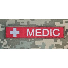 Нашивка Medic червона 