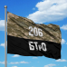 Прапор 206 батальйон тероборони піксель-чорний
