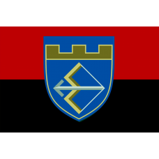 Прапор 241 бригада ТрО Київ Червоно-чорний