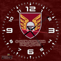 Скляний годинник 46 ОАеМБр Maroon