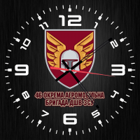 Скляний годинник 46 ОАеМБр Black Steel