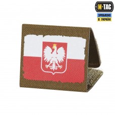 MOLLE Patch Прапор Polska White/Red/Coyote M-tac