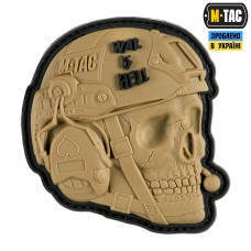 Купить PVC патч War is Hell M-TAC 3D Coyote в интернет-магазине Каптерка в Киеве и Украине