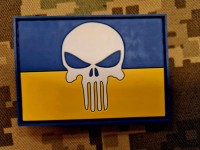 PVC шеврон Punisher прапор України 