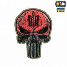Купить Шеврон Punisher червоно чорний й М-Тас в интернет-магазине Каптерка в Киеве и Украине
