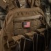 MOLLE Patch прапор США Full Color/Coyote M-tac