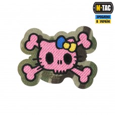 Нашивка Kitty Scull Pink/Multicam