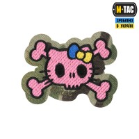 Нашивка Kitty Scull Pink/Multicam