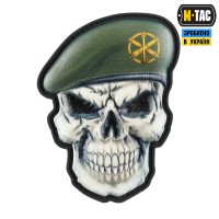 Шеврон череп у береті ППО Сухопутних військ M-TAC