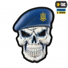 Купить PVC Нашивка череп у береті Загальний ВМС M-TAC в интернет-магазине Каптерка в Киеве и Украине