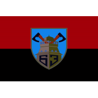 Прапор 63 окрема механізована бригада Червоно-чорний