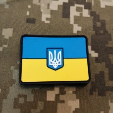 PVC нашивка Прапор України 6х4 см