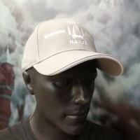 Бейсболка з вишивкою Рускій Ваєнний Карабль ІДІ НА#УЙ світло сіра