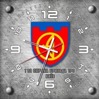 Годинник 112 окрема бригада ТрО Київ скло під метал