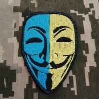 Шеврон Анонімус UA маска