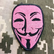 Шеврон Анонімус рожевий