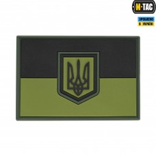 PVC патч прапор України 70х50мм Олива M-TAC