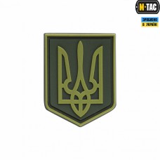 Нашивка герб України ПВХ M-TAC олива