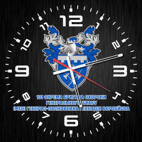 Годинник 101 ОБрОГШ герб чорний