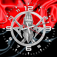 Годинник 101 ОБрОГШ знак червоно-чорний