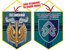 Вимпел 101 ОЗРДн та знак Морської піхоти