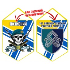 Вимпел 101 ОЗРДн МП череп в береті ВМСУ