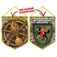 Вимпел 110 ОМБр і знак Піхоти піксель