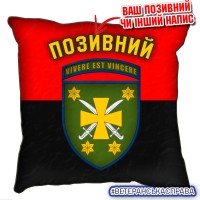 Декоративна подушка червоно-чорна 116 ОМБр