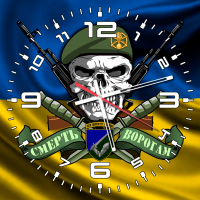 Годинник 117 Окрема Механізована Бригада череп в береті варіант