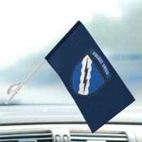 Автомобільний прапорець 138 радіотехнічна бригада синій
