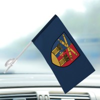 Автомобільний прапорець 14 зенітна ракетна бригада синій