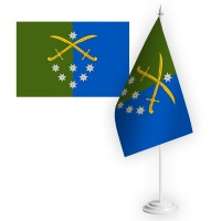 Настільний прапорець 142 ОМБр емблема