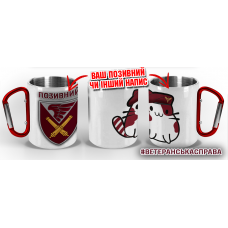 Термочашка Котик-Десантник 148 ОАБр ДШВ з позивним на замовлення