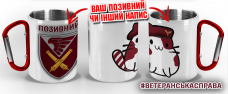 Термочашка Котик-Десантник 148 ОАБр ДШВ з позивним на замовлення