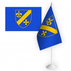 Настільний прапорець 151 окремий розвідувально-ударний батальйон синій