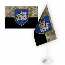 Настільний прапорець 153 ОМБр старий шеврон піксель