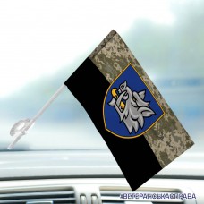 Автомобільний прапорець 153 ОМБр старий шеврон піксель