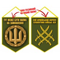 Вимпел 20 Армійський Корпус Olive Знак