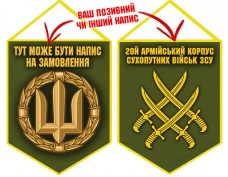 Вимпел 20 Армійський Корпус Olive Знак