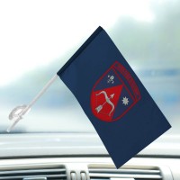 Автомобільний прапор 208 зенітна ракетна Херсонська бригада синій
