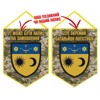 Вимпел 229 окремий батальйон логістики піксель