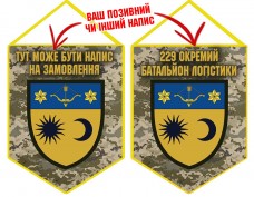 Вимпел 229 окремий батальйон логістики піксель