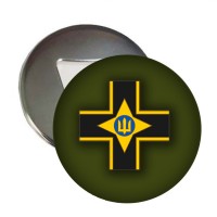 Магнітик-відкривачка 28 ОМБр емблема олива