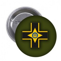 Значок 28 ОМБр емблема олива