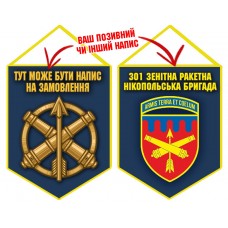 Вимпел 301 зенітна ракетна бригада синій