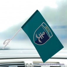 Автомобільний прапорець 35 ОБр КМП з новим знаком Воля і Честь